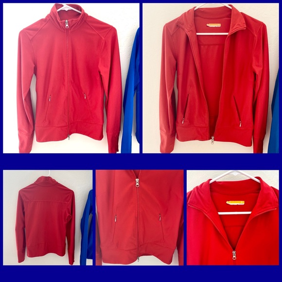 2 pack! XS Red & Blue- Lucy & 4-U Athletic zip ups - Picture 3 of 8